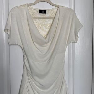 Cream top with lace back